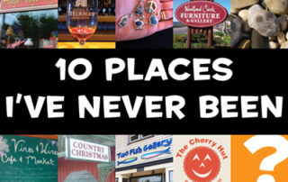 10 places I've never been graphic